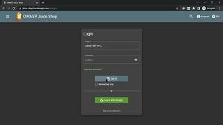 Owasp juice shop online bypass authentication by sql injection
