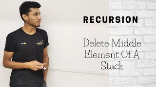 Delete Middle Element of a Stack