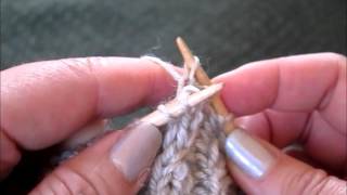 Small cable crosses on the needle (without a cable needle or loose stitches)