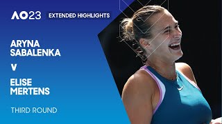 Aryna Sabalenka v Elise Mertens Extended Highlights | Australian Open 2023 Third Round