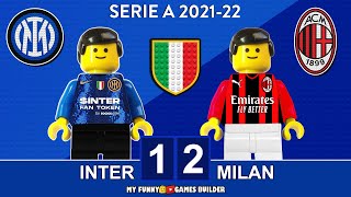 Inter - Milan 1-2 • Serie A 2022 Gol e Sintesi Derby Milano • All Goals & Highlights Lego Football