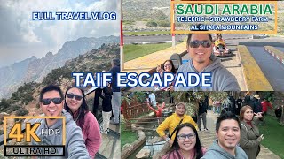 [4K] HDR Amazing Taif - Full Travel Vlog -Taif, Saudi Arabia