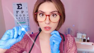 ASMR The TMI Nurse 💀🩺 Medical Exam Cranial Nerve, Eye, Ear, Personal Attention, Fast Examination