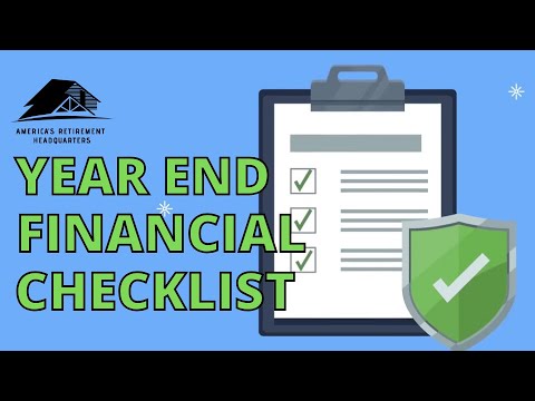 Year End Financial Checklist - YouTube