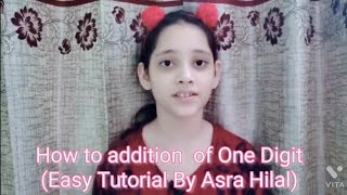 Easy Tutorial of Addition Class 1 by Asra Hilal | Fun and Easy learning | Cute Loving Sisters