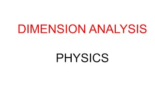 Dimensional Analysis Made Easy | Physics Tutorial for A-Level & Beyond