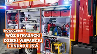 Nowoczesny wóz strażacki dzięki wsparciu Fundacji JSW