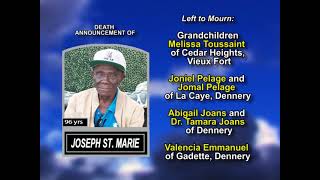Joseph St. Marie ~ Long Obituary