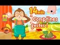 14 min des plus belles Comptines à Gestes  Ⓓⓔⓥⓐ Chansons enfants avec paroles en description