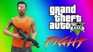 GTA 5 Online Funny Moments Gameplay - Epic Fight, Invisible Arms, Golfing, Car Glitch, Sky Diving