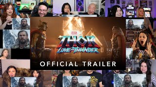 THOR: LOVE and THUNDER। Official Trailer Reaction Mashup। Marvel Studios