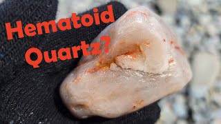 Did I find Red Hematoid Quartz While Rockhounding D16