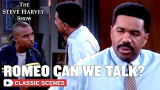 Steve Can't Tell Romeo The Truth | The Steve Harvey Show