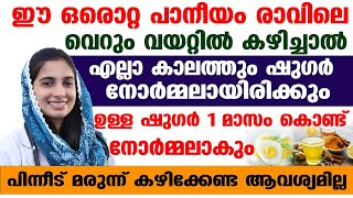 വെറും വയറ്റിൽ ഈ പാനീയം കഴിച്ചാൽ ഷുഗർ ലെവൽ ഉയരുമോ എന്ന പേടികൂടാതെ ജീവിക്കാം