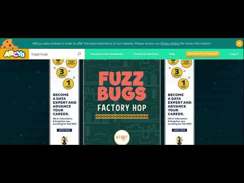 Playing ABCya On A Game Called Fuzz Bugs Factory Hop | ABCya - YouTube