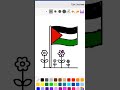 Mewarnai bendera palestina