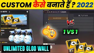 How To Make Custom Room In Free Fire Max 🔥 | Free Fire Me Custom Room Kaise Banaye Unlimited Gloo