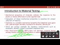 Lecture 28: Introduction to Mechanical Material Testing