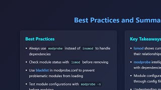 Linux Kernel Module Management: lsmod & modprobe Explained for Beginners!