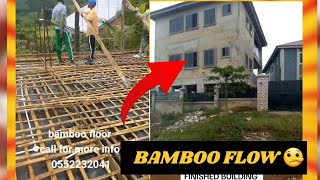 How He used Bamboo instead of iron rods for storey building | BUILDING IN GHANA 🇬🇭