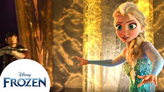 Elsa Defends Against Hans and His Soldiers | Frozen