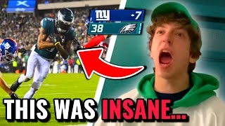 EAGLES FAN *RIDICULOUS* LIVE REACTION TO EAGLES BULLYING THE GIANTS TO GO TO THE NFC CHAMPIONSHIP…