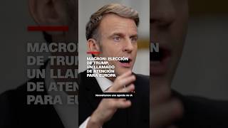 Macron: Elección de Trump, un llamado de atención para Europa