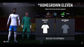 FIFA 23- Live FUT Friendly (Homegrown Eleven) #72 (PS5)