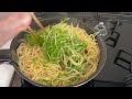 きのこ豆苗パスタ【mushrooms u0026 pea sprouts pasta】