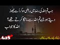 Jab Tum Allah Ki Raza Me Raazi Ho Usey Chor Dete Jisey Tum Manga Karte The?? || Syed Ahsan AaS