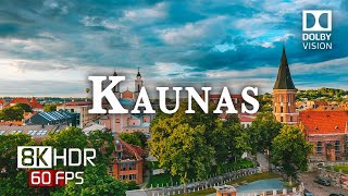 Kaunas, Lietuva 🇱🇹 stulbinančiame 8K Ultra HD 60 kadrų per sekundę drono vaizdo įraše