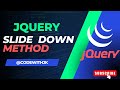 Slide down - jQuery Effects #html #css #jquery #tutorial