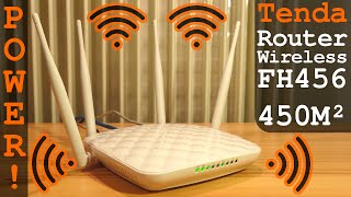 Tenda Powerfull Router Wi-Fi n/b/g FH456 450M² | Unboxing Setup Configuration Settings