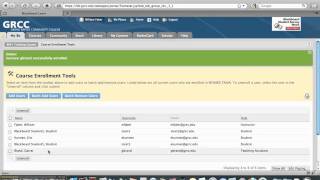 Adding Users into Blackboard