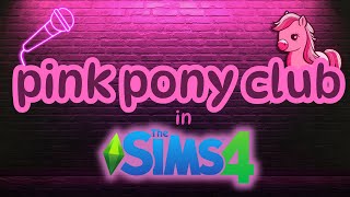 🔴BUILDING the Pink Pony Club in the SIMS 4???!!! Sims 4 LIVE!!!!