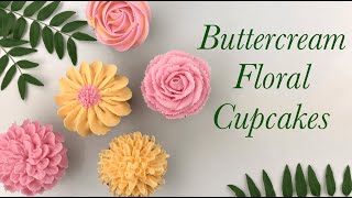 BEAUTIFUL Buttercream flower cupcakes!