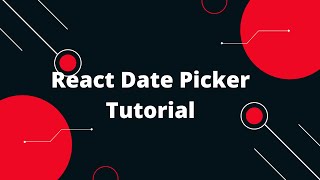 📅 Adding a Date Picker to Your React App: Easy Tutorial! ⚛️⌨️