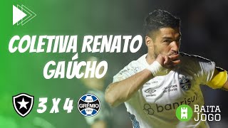 Renato Gaúcho AO VIVO Coletivo de impresa pós Botafogo 3 x 4 Grêmio