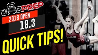CrossFit® Open 18.3 WOD Quick Tips! (WODprep OFFICIAL) CrossFit® Open 18.3 WOD Quick Tips! (WODprep OFFICIAL)