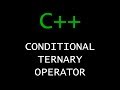 C++ Programming Tutorial 15 - Conditional Ternary Operator