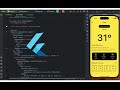 ASMR Programming | Weather page UI | Flutter | No Talking