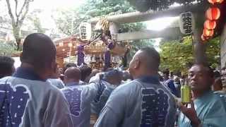 平成２７年　青山熊野神社例大祭　青山外苑町会　神輿渡御　宮入り　２０１５．９．２７　Aoyama Mikoshi Festival