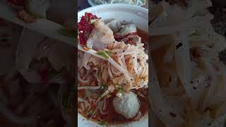 ก๋วยเตี๋ยวเส้นเล็กต้มยำถั่วงอกสด #อาหาร #food #shots