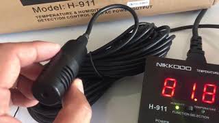 การตั้งค่า เครื่องควบคุมอุณหภูมิและความชื้น NIKKODO H-911 Humi+Temp Control By ณรารังนก 089-6577029