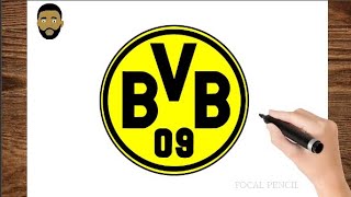 How To Draw Borussia Dormund logo - Step by step