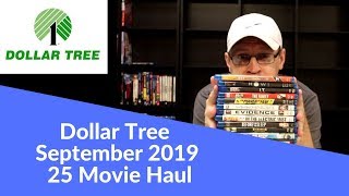 Movie Haul - Dollar Tree Sept 2019 DVD and Blu-Ray Sale
