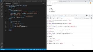 createElement(), appendChild(), removeChild() and remove()