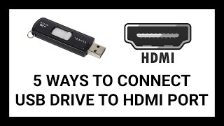 5 Ways to Connect an USB Drive to Your TV's HDMI Port | Simple \u0026 Easy Tutorial