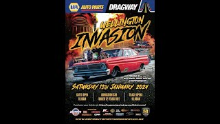 Drag racing : Wellington Invasion at Meremere dragway.