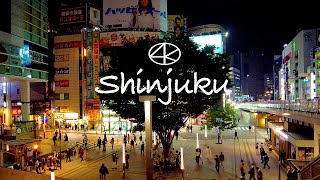 【東京夜散歩】新宿駅 緊急事態宣言の夜 4K Shinjuku station Third state of emergency